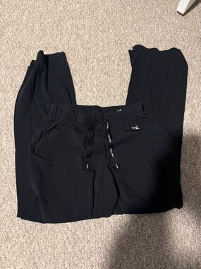 Calvin Klein Solid Black Sweatshorts with Elastic Waistband